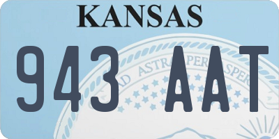 KS license plate 943AAT