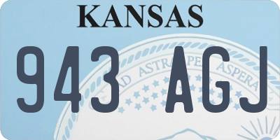 KS license plate 943AGJ
