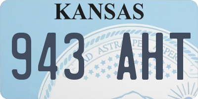 KS license plate 943AHT