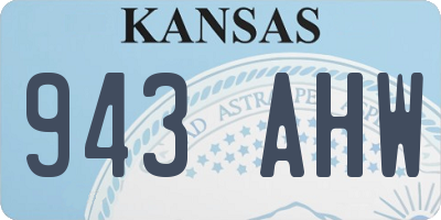 KS license plate 943AHW