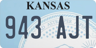 KS license plate 943AJT