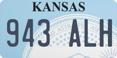 KS license plate 943ALH