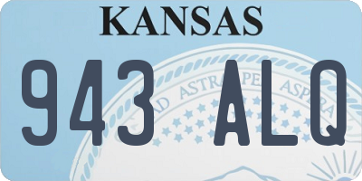 KS license plate 943ALQ
