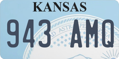 KS license plate 943AMQ