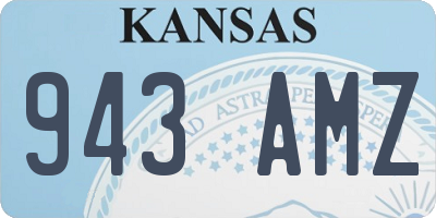 KS license plate 943AMZ