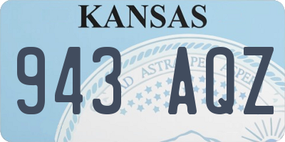 KS license plate 943AQZ