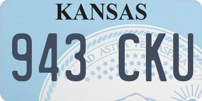 KS license plate 943CKU