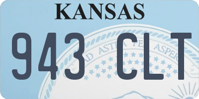 KS license plate 943CLT