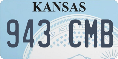 KS license plate 943CMB