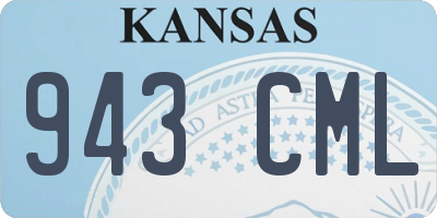KS license plate 943CML