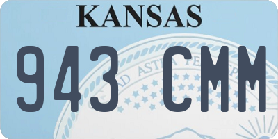 KS license plate 943CMM