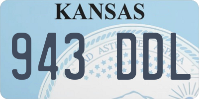 KS license plate 943DDL