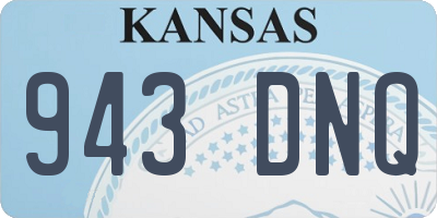 KS license plate 943DNQ