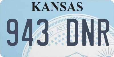 KS license plate 943DNR