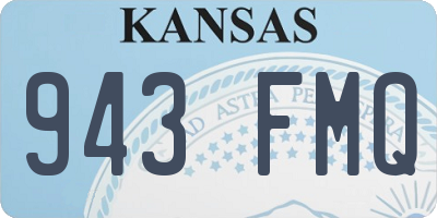 KS license plate 943FMQ