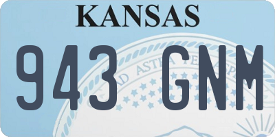 KS license plate 943GNM