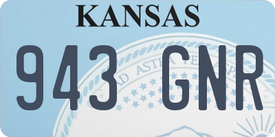 KS license plate 943GNR