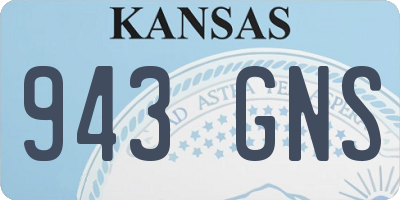 KS license plate 943GNS