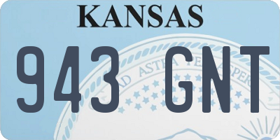 KS license plate 943GNT