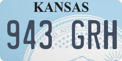 KS license plate 943GRH
