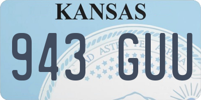 KS license plate 943GUU