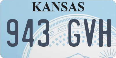 KS license plate 943GVH