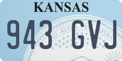 KS license plate 943GVJ