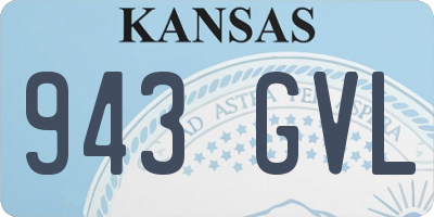 KS license plate 943GVL