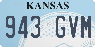 KS license plate 943GVM
