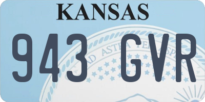 KS license plate 943GVR