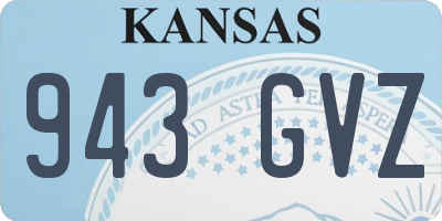 KS license plate 943GVZ