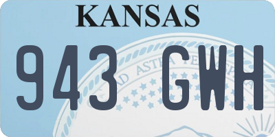 KS license plate 943GWH