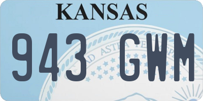 KS license plate 943GWM