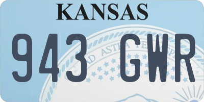 KS license plate 943GWR