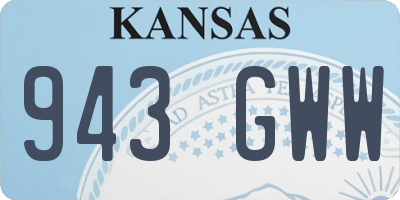 KS license plate 943GWW