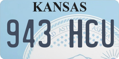 KS license plate 943HCU