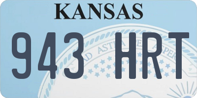 KS license plate 943HRT