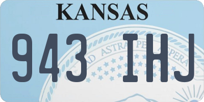 KS license plate 943IHJ
