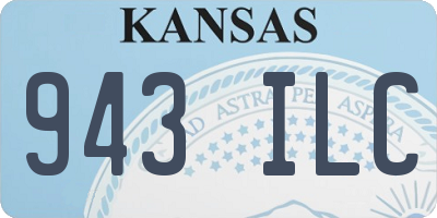 KS license plate 943ILC