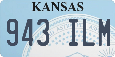 KS license plate 943ILM