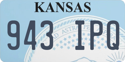 KS license plate 943IPQ