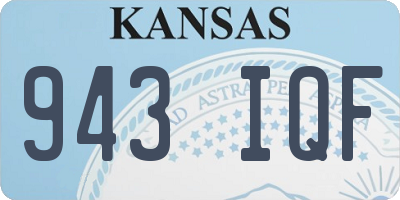 KS license plate 943IQF