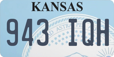 KS license plate 943IQH