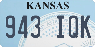KS license plate 943IQK