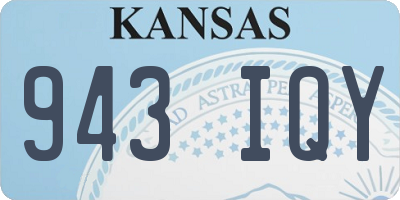 KS license plate 943IQY
