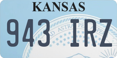 KS license plate 943IRZ