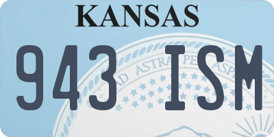 KS license plate 943ISM