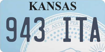 KS license plate 943ITA