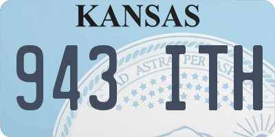 KS license plate 943ITH