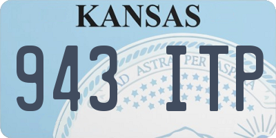 KS license plate 943ITP